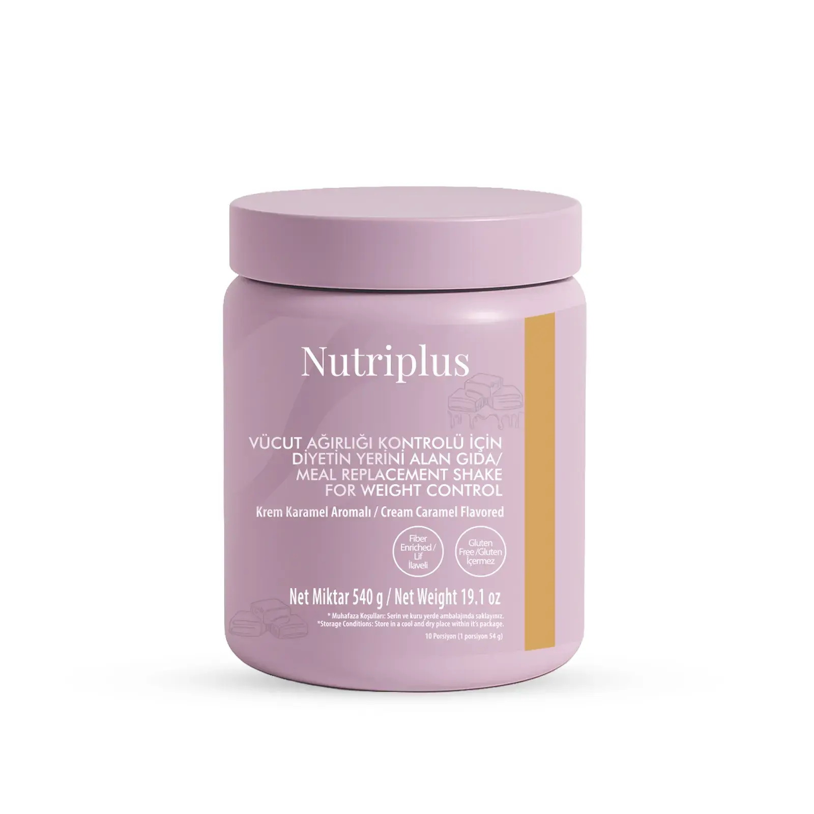 1002687_400.webp Nutriplus Krem Karamel Aromalı Kilo Verme Amaçlı Enerjisi Kısıtlanmış Gıda - 540 gr - Görsel 1